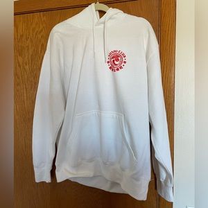 White Hoodie “Sushi Club” size Large